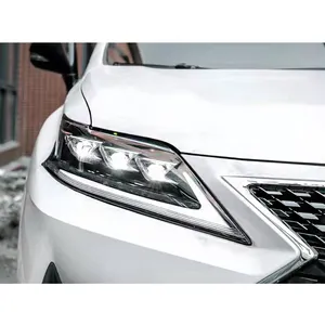 Faróis de cabeça de alta qualidade, adequados para lexus RX2013-2015, modificados, 3 lentes, faróis de led de alta qualidade