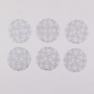 New Design Pvc Metallic <strong>Silver</strong> <strong>Coasters</strong> Round Table Mat Gold Christmas Restaurant Decoration - Product Image 4