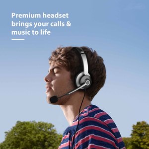 Usb Tai nghe có dây enc tiếng ồn hủy bỏ điện thoại tai nghe trung tâm cuộc gọi Tai nghe với Mic cho <span class=keywords><strong>Android</strong></span> Windows Zoom Skype - Product Image 4