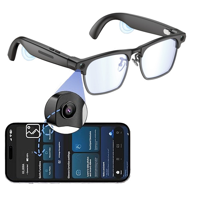 G1 New Business Half Frame 800w HD Shooting Video Real-time Translation Smart AI Glasses for Translate
