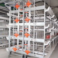 LEON Poulailler à moteur automatique 3 & 4 étages Type H Nouveau design Cage à volaille pour ferme 2 ans de garantie
