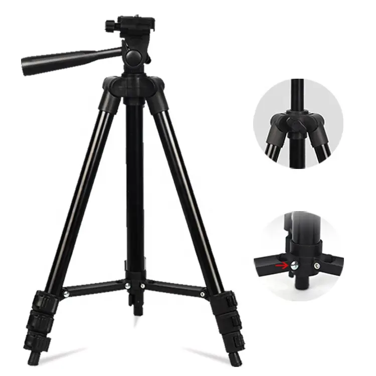 YOPHY tripod uzunluğu ayarlanabilir profesyonel mobil telefon tripodu halka ışık Waight mobil tripod Para Celular için kamera