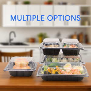 6*6 dùng một lần takeout Hộp Ăn Trưa kiểu Mỹ bánh hamburger và salad hộp dày thực phẩm cấp thức ăn nhanh Hộp Ăn Trưa - Product Image 4