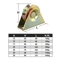 Roues de portail coulissant en acier galvanisé robustes, épaisseur 2 mm, rainures Y/V/U, design moderne, roulettes de support inférieures, garantie 1 an