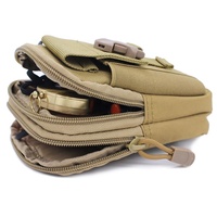 Sac de ceinture en nylon avec pochette Molle pour sports d'aventure.