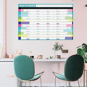 GF Venta caliente Horario Planificador Proveedor Escuela Oficina 2026 Calendario colgante de pared Encuadernación en espiral Calendario mensual impreso personalizado - Product Image 3