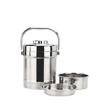 Boîte à lunch en acier inoxydable cylindrique, étanche, écologique, design moderne, pour nouveau-nés et usage quotidien, en carton