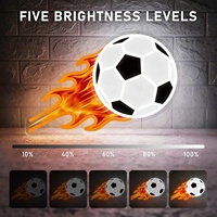 Individuelles Werbe-Neonschild mit Fußballmotiv, UV-Bedruckt, Flammen-Effekt, LED-Hintergrundbeleuchtung für Fans, Jugendliche, Einkaufszentren und Parks