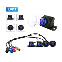 Wemaer Câble LVDS Kit de caméra de voiture à quatre voies Panorama 3D 360 Caméra de recul de voiture Vision nocturne Système panoramique étanche à vol d'oiseau