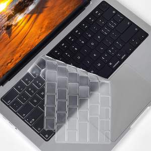 Housse de <span class=keywords><strong>clavier</strong></span> pour ordinateur portable <span class=keywords><strong>MacBook</strong></span> Air Apple en TPU, compatible avec M1, 2, 3, M4 <span class=keywords><strong>Pro</strong></span>, <span class=keywords><strong>protection</strong></span> de <span class=keywords><strong>clavier</strong></span> transparente en silicone - Product Image 4