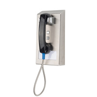Système téléphonique industriel anti-vandalisme pour intérieur, téléphone mural étanche avec identification de l'appelant, bouton de commande vocale, numérotation automatique