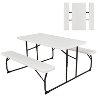 Table pliante de pique-nique de qualité supérieure, design moderne, 180 cm (72 pouces), idéale pour hôtel, ferme, salon – Vente en gros