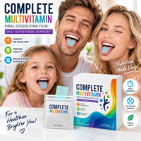 Film oral soluble OEM à base de vitamines, comprimé buccal, supplément multivitaminé pour la santé et l'immunité, bandes de film oral minces