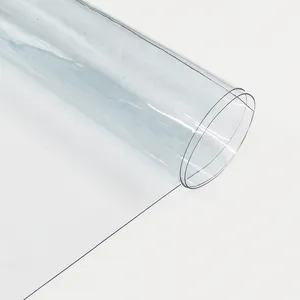 Tirai bening PVC gulungan transparan Uv lembar pelindung meja plastik Film Flex dinding keras tebal kertas tahan air kemasan polimer