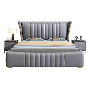 Lit de rangement en boîte de style moderne et artistique haut de gamme, 1,8 m, style italien luxueux, lit en cuir pour chambre à coucher, lit <span class=keywords><strong>king</strong></span>-<span class=keywords><strong>size</strong></span> ou queen-<span class=keywords><strong>size</strong></span> - Product Image 5