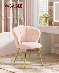 <span class=keywords><strong>VASAGLE</strong></span> <span class=keywords><strong>Chaises</strong></span> de salle à manger modernes en velours avec dossier boutonné et pieds en métal pour cuisine et salle à manger - Product Image 1