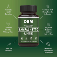 Capsules de supplément de prostate à base de plantes pour hommes de haute qualité bêta-sitostérol sélénium Pygeum Africanum Saw Palmetto vente chaude adultes