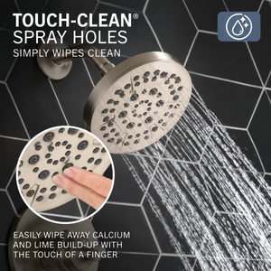 Système de <span class=keywords><strong>douche</strong></span> <span class=keywords><strong>en</strong></span> or brossé avec plaque frontale ronde, disque de buse noir, bras courbé, finition monocommande, vente <span class=keywords><strong>en</strong></span> gros, usine OEM - Product Image 4