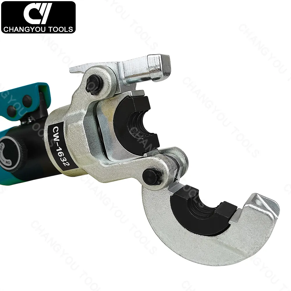 CW-1632 Hydraulic Pipe Crimping Tool with 1/2" 3/4" and 1" Jaw Copper Pipe Propress Crimper Pressing Pliers