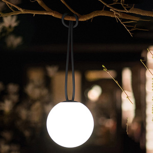 Candelabro impermeable para exteriores, luz de decoración de Navidad para exteriores, lámpara de bola de jardín con carga LED para iluminación de fiesta de Camping - Product Image 2