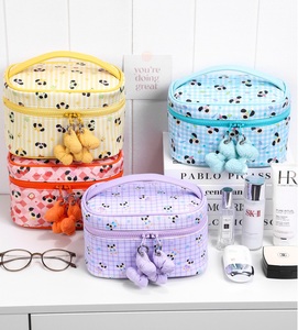 Mới Trang Điểm Túi Công Suất Lớn Phim Hoạt Hình Cô Gái Trái Tim Xách Tay Trang Điểm Hộp Cầm Tay Skincare Lưu Trữ Túi - Product Image 2