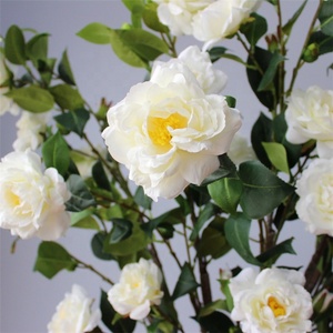 X-1055 النمط الكلاسيكي الاصطناعي كاميليا الحرير زهرة الشاي للتصوير الفوتوغرافي الديكور - Product Image 5