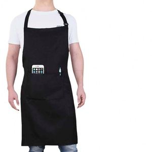 WSY697 High Quality Cross Back Canvas Cotton Women Men Artist Hair Salon Barista Coffee Shop Bakery <b>Work</b> <b>Apron</b> - Product Image 1