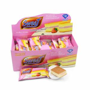 Il centro su ordinazione all'ingrosso rivestito di cioccolato dell'etichetta privata ha riempito la torta del panino di doppio strato dei nuovi prodotti - Product Image 1