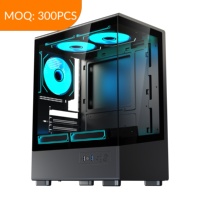 Boîtier de jeu en acier SPCC K-192 en promotion, compatible ITX MATX ATX, alimentation 280 mm, carte graphique 160 mm, refroidisseur CPU, 4 emplacements d'extension PCIe