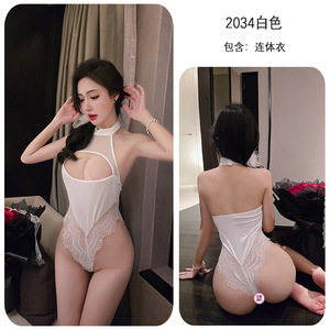 Conjunto de fantasía sin desnudarse: Bodystocking de entrepierna abierta y disfraz de encaje, salta <span class=keywords><strong>ropa</strong></span> y Salta para jugar - Product Image 6