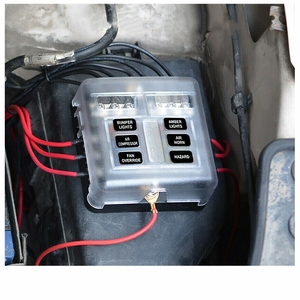 Bloque de Fusibles de 6/12 Vías BH-6PDF/12PDF con LED y Terminal Negativo - para Modificaciones de Automóviles, Camiones y Autocaravanas - Product Image 5