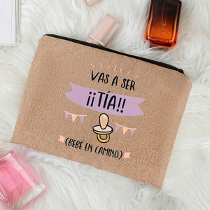 Sac de maquillage à motif imprimé « You Will Become An Aunt/Grandma On The Road », sac de rangement pour articles de toilette de voyage - Product Image 6