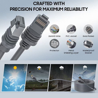 Câble adaptateur Ethernet étanche Catégorie 6 de 23 m pour Starlink Satellite V2 – Connecte le satellite et le routeur pour Starlink