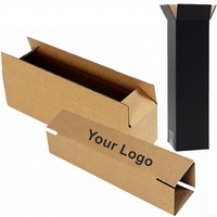 Boîte d'emballage en papier kraft ondulé pour logo personnalisé, parapluie long, canne à pêche, dérouleur, boîtes d'expédition rigides à 3/5 couches, design tendance