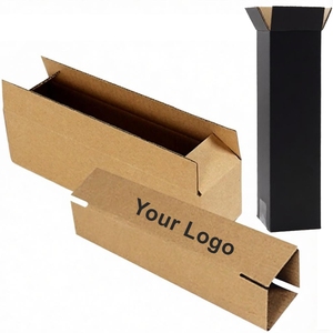 Caja de Embalaje de Papel Kraft Corrugado con Logotipo Personalizado, para Cañas de Pescar, con Diseño de Paraguas Largo, Caja de Envío Rígida de 3/5 Capas - Product Image 1