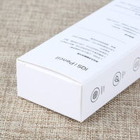 Boîte en carton argenté uni avec logo personnalisé imprimé, emballage cadeau pour stylo, cosmétique, vente au détail