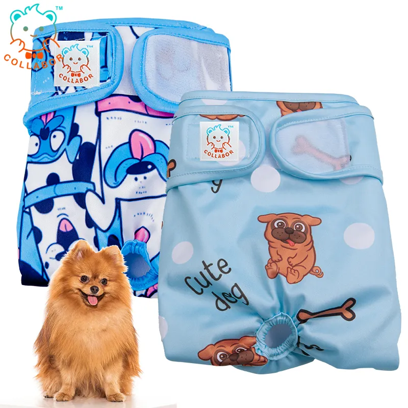 Colwork-PAÑALES reutilizables para perros, pañales sanitarios sencillos para la menstruación, para mascotas, Yorkshire Terrier, de tela para perros