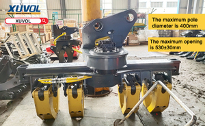 Pince télescopique extensible pour pelle hydraulique, neuve, avec moteur, pompe, engrenage et bras de levage - Product Image 2