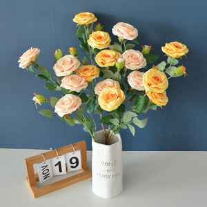 Bouquet de roses artificielles Dongchen Crafts à 6 têtes, tige unique, pour la Saint-Valentin, mariage, décoration intérieure - Product Image 1