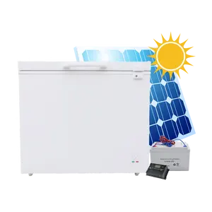 208升12V DC太阳能胸冰柜单门机械600a/134a制冷剂离网深度冰柜