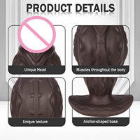 Dildo féminin à forme unique, extra-large, ultra-satisfaisant, dilatateur anal pour le plaisir personnel, fabriqué en silicone souple