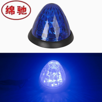 Luz de Marcador Lateral LED DEBA Amber de 3 Pulgadas y 16 LED con Bisel Cromado, Tipo Bala/Sandía, 12V/24V, 3000 Lúmenes para Camión y Remolque, Venta al por Mayor