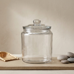 Pot à biscuits en verre Chiner 6,2 L |   Rangement et présentation de biscuits et bonbons |   Compatible lave-vaisselle |   Couverture transparente de 175 mm, couvercle transparent - Product Image 4