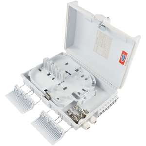 Trắng 1x16 sợi quang <span class=keywords><strong>Splitter</strong></span> hộp vá bảng điều khiển thiết bị đầu cuối 16 lõi phân phối hộp ngoài trời ABS Brazil mô hình Trung Quốc - Product Image 1