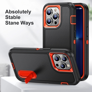 NUEVA Funda 3 en 1 para <span class=keywords><strong>iPhone</strong></span> 16 15 13 12 11 14 Pro Max X XR XS SE 8 <span class=keywords><strong>7</strong></span> Plus, Resistente a Impactos, con Soporte, a Prueba de Polvo - Product Image 5