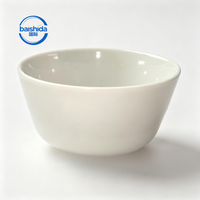 Ensemble de bols en céramique de style Japandi blancs, empilables, compatibles lave-vaisselle, sans plomb, faits à la main, pour salade