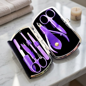 Ensemble de manucure professionnel portable classique et luxueux ASAP, coupe-ongles, kit de pédicure, kits d'ongles en acrylique, outils de soin des ongles - Product Image 3