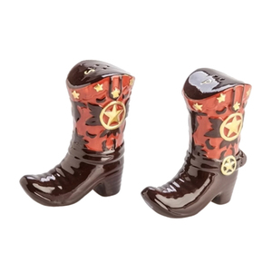 Accessoires <span class=keywords><strong>de</strong></span> cuisine faits à la main, bottes <span class=keywords><strong>de</strong></span> <span class=keywords><strong>cowboy</strong></span> occidentales en céramique décoratives rustiques <span class=keywords><strong>de</strong></span> ferme, salières et poivrière - Product Image 5