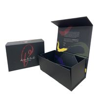 Boîte cadeau de luxe personnalisée avec estampage à chaud doré, en carton pliable de haute qualité, pour l'expédition de sous-vêtements, avec fermeture magnétique