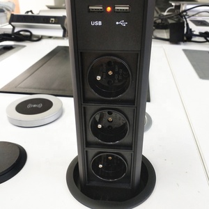Zeshanカスタムポップアップコンセントタワーキッチンソケットテーブルポップアップ電源ソケット、USB-C急速充電器デスクトップポップアップソケット - Product Image 4